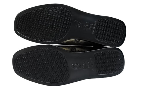 【ナチュラルバック 5283 ワインコンビ】サイドジップ靴紐シューズ